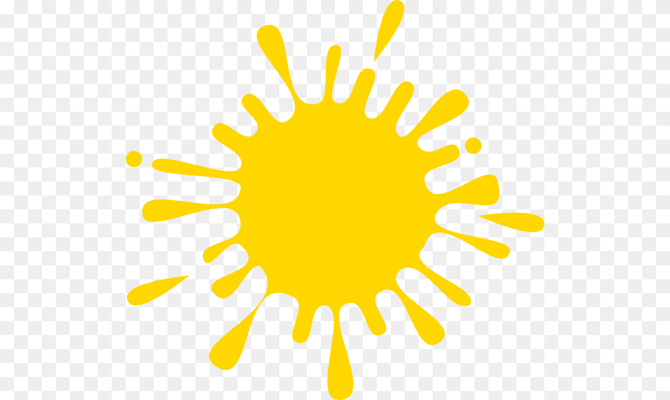 Sun In Philippine Flag Yellow Paint Splatter Clipart, Daisy, Flower, Plant, Animal Free Transparent Png