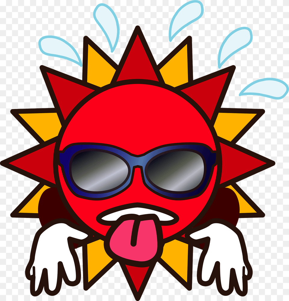 Sun Is Hot And Sweaty Clipart, Accessories, Glasses, Animal, Bear Png