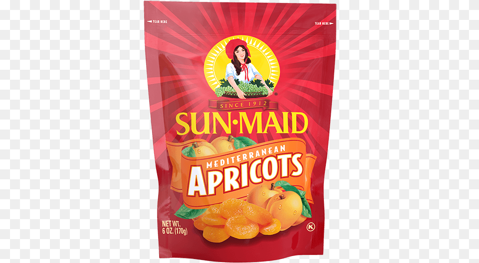 Sun Maid Mediterranean Apricots 6 Oz Sun Maid Apricots, Produce, Plant, Food, Fruit Free Png
