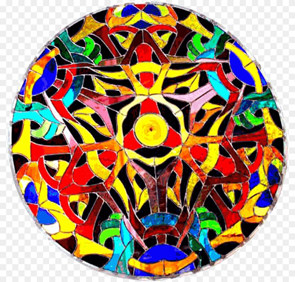 Sun Mandala Circle, Art, Tile, Mosaic Png Image