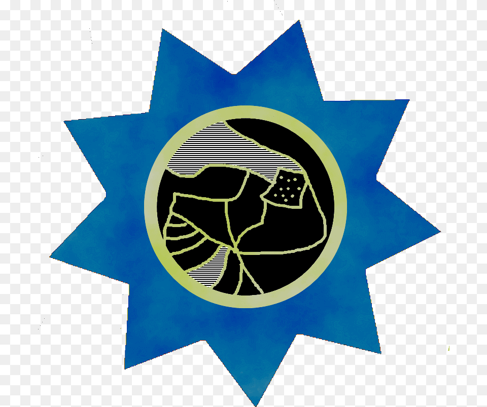 Sun Moon And Universe Ninepointed Stars Art, Symbol, Emblem, Logo, Leaf Free Transparent Png