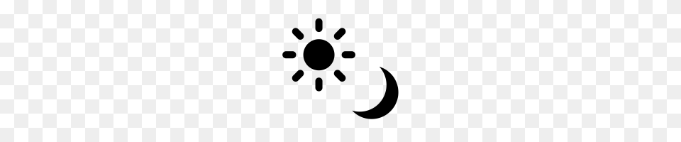 Sun Moon Icons Noun Project, Gray Png Image