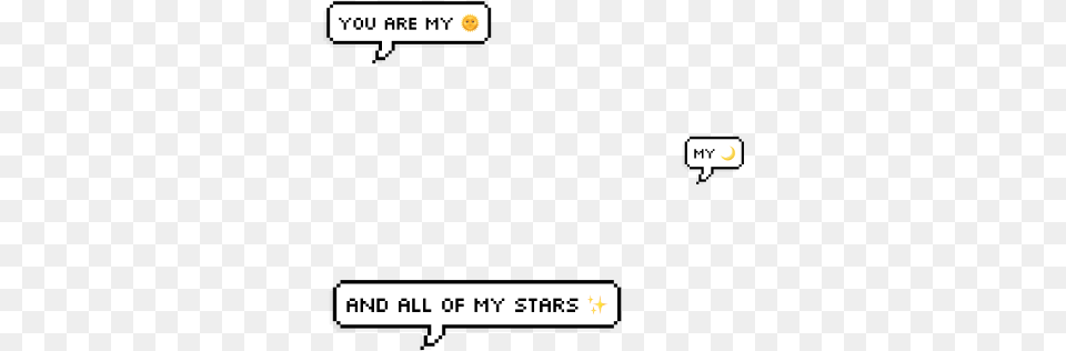 Sun Moon Star Pixeltext Youarethebest Youaremymoon Parallel, Text Free Png