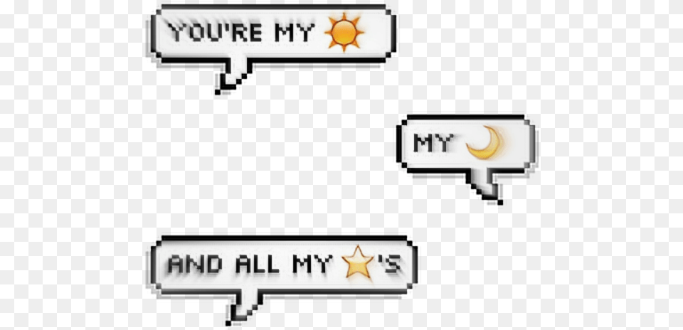 Sun Moon Stars Tumblr Aesthetic Remixit Txtmsg Text Transparent Text Message Aesthetic, Symbol Free Png