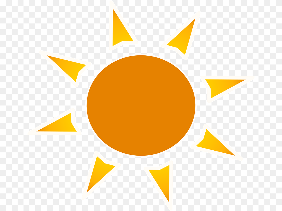 Sun Orange Heat Summer Warm Happy Clipart Transparent Background Sun, Nature, Outdoors, Sky Free Png
