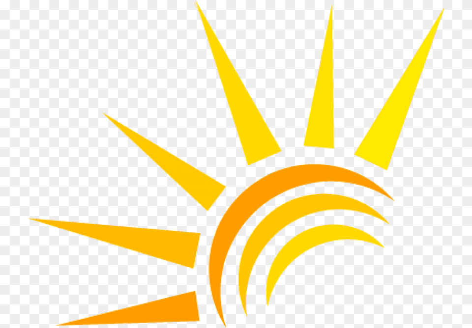 Sun Rays Logo, Aircraft, Airplane, Gold, Transportation Free Png