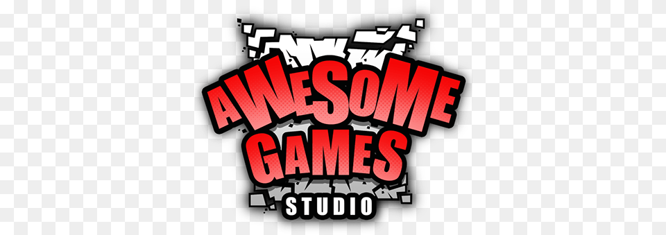 Sun Rays Passing Through The Awesome Games Logo, Dynamite, Weapon, Advertisement, Poster Free Transparent Png