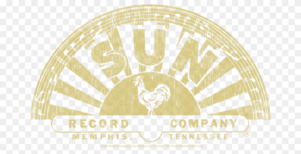 Sun Records Tattered Logo Mens Long Rooster, Fowl, Bird, Chicken, Animal Free Png Download