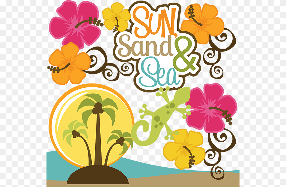 Sun Sand And Sea Cliparts, Art, Graphics, Flower, Plant Free Transparent Png