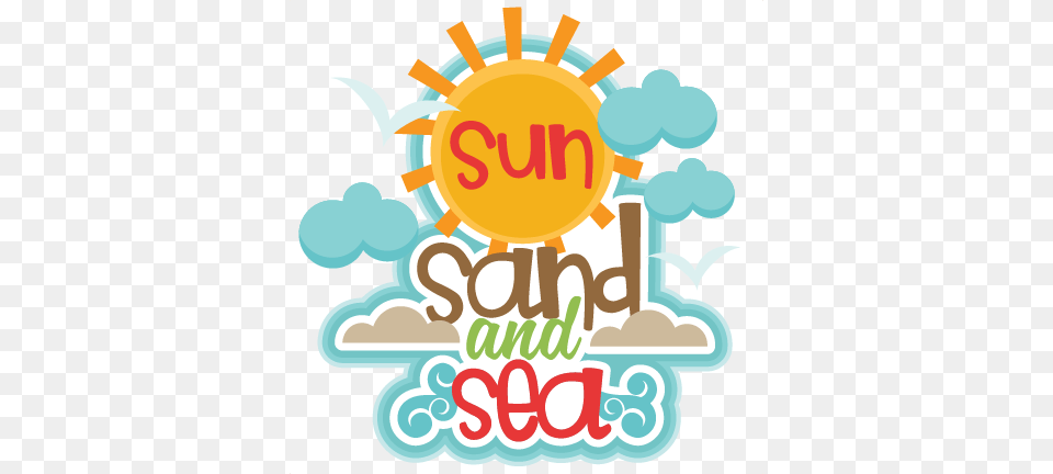 Sun Sand And Sea Title Scrapbook Cute Clipart, Person, People, Logo, Advertisement Png
