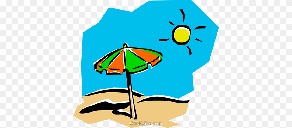 Sun Sand Royalty Free Vector Clip Art Illustration, Summer, Canopy, Umbrella, Patio Umbrella Png Image