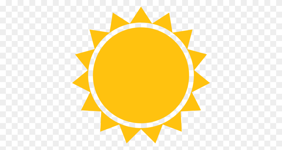Sun Sharp Beams Icon, Nature, Outdoors, Sky, Flower Png Image