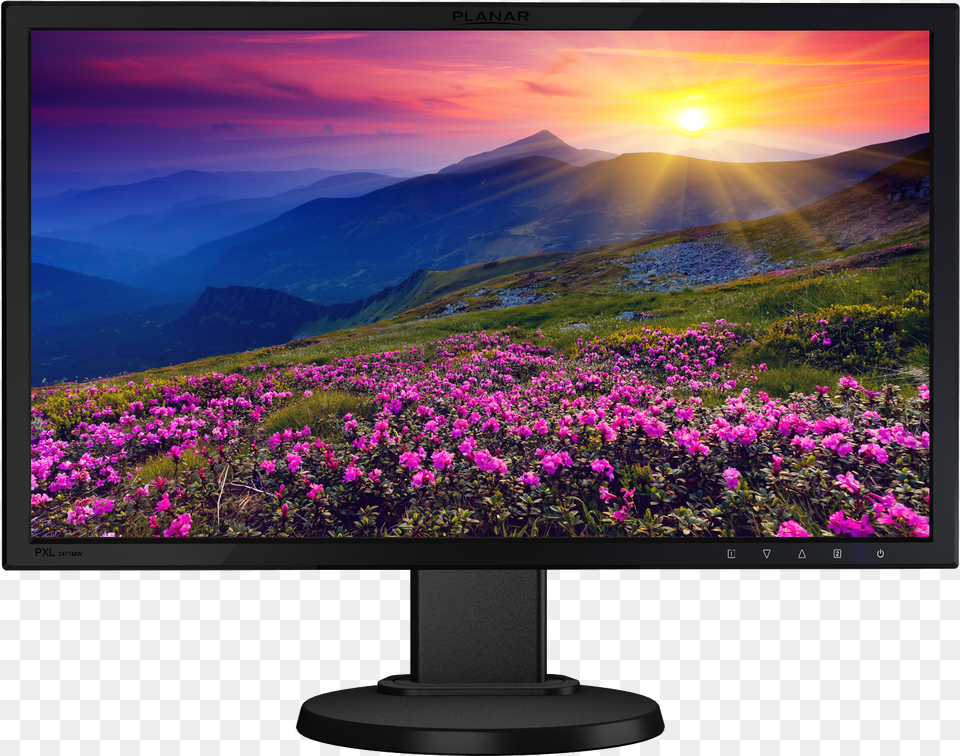 Sun Shining Through The Mountains, Computer Hardware, Screen, Tv, Monitor Png Image