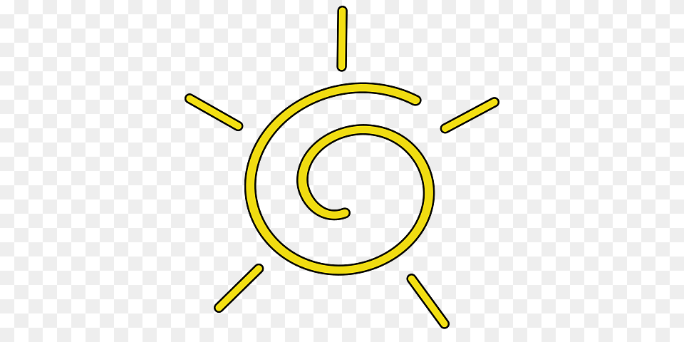 Sun Simple Line, Spiral, Coil Png Image