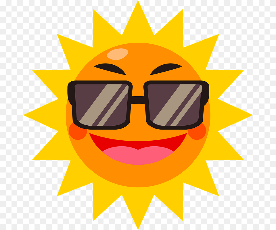 Sun Sunglasses Clipart Illustration, Nature, Outdoors, Sky, Accessories Free Png Download