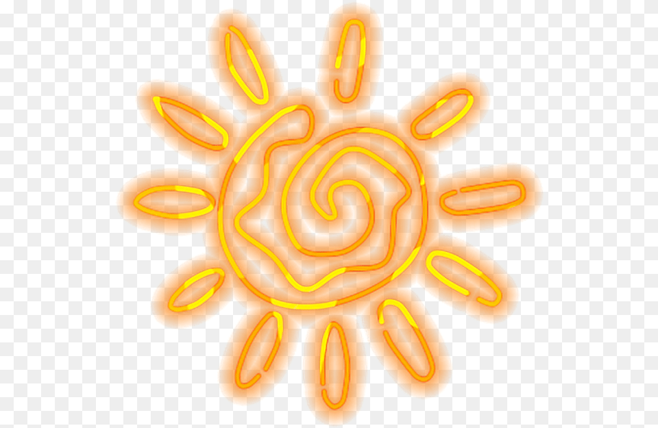 Sun Sunshine Glowing Neon Summer Ftestickers Freetoedit Cowboy Spurs Clip Art, Flower, Plant, Daisy, Outdoors Free Png Download