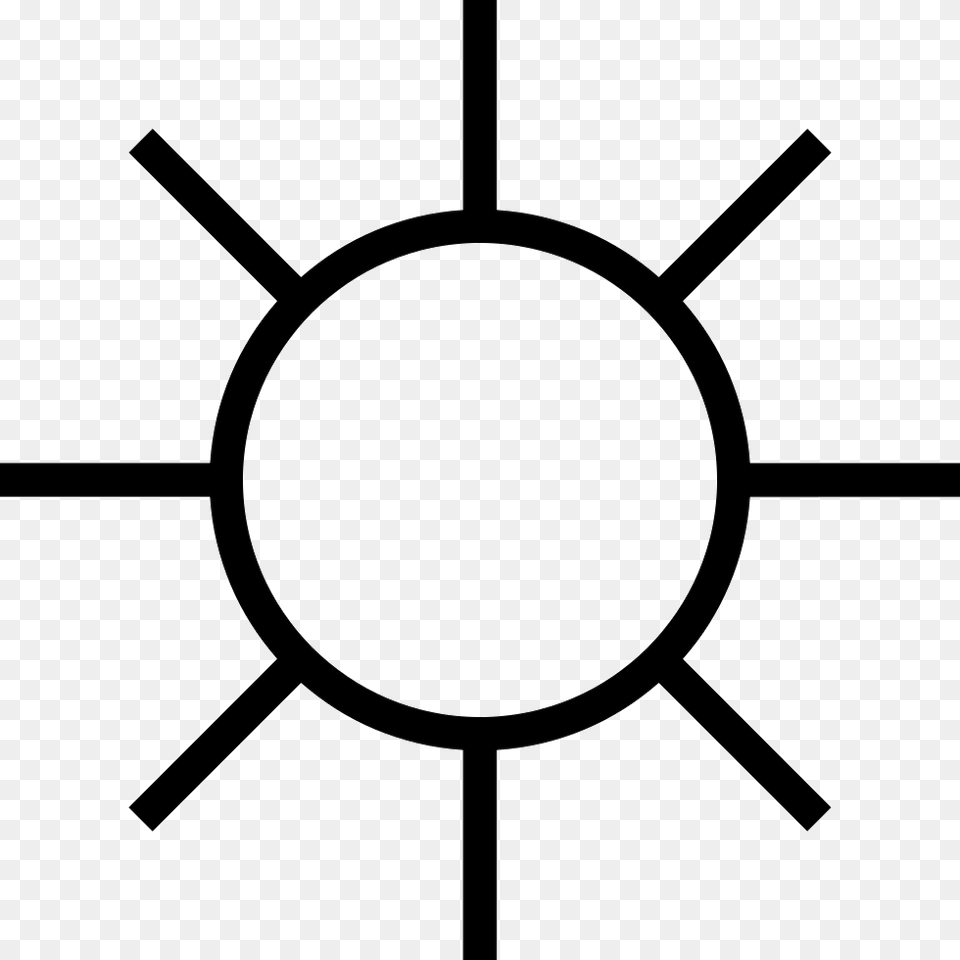 Sun Symbol Download Sign Of No Direct Sunlight, Appliance, Ceiling Fan, Device, Electrical Device Free Png