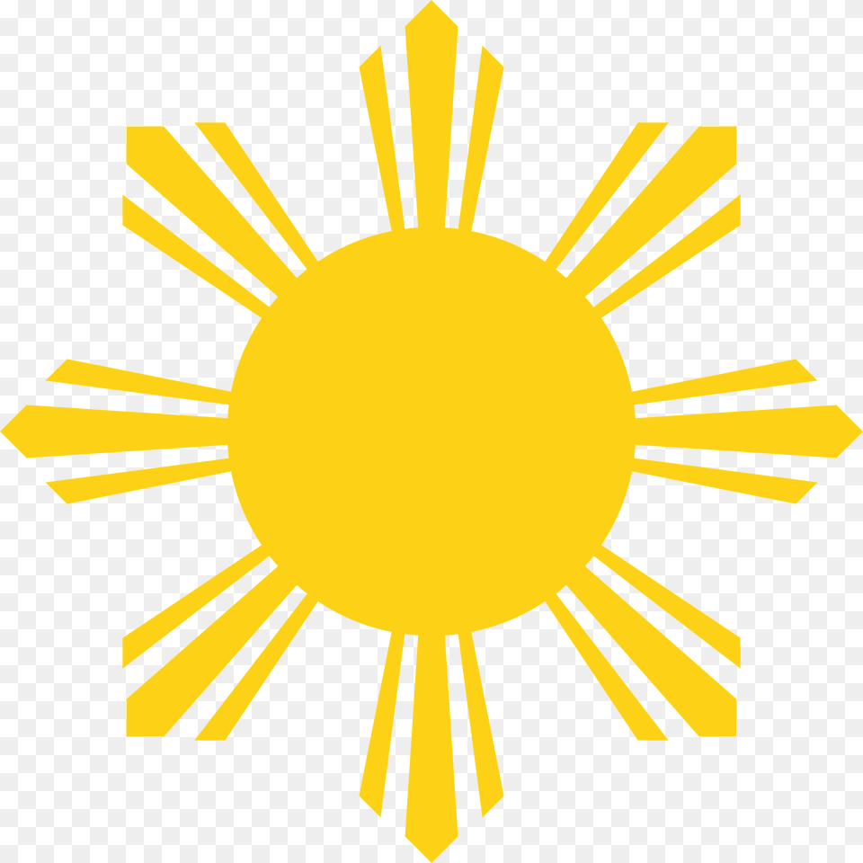 Sun Symbol Of The National Flag Of The Philippines Clipart, Logo, Outdoors, Nature, Flower Png Image