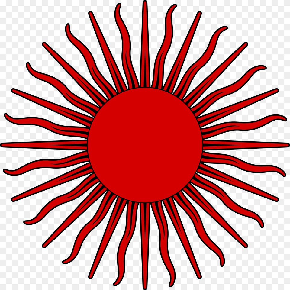 Sun Symbol Red Sun Argentina Flag, Home Decor, Plant, Pattern Free Png Download