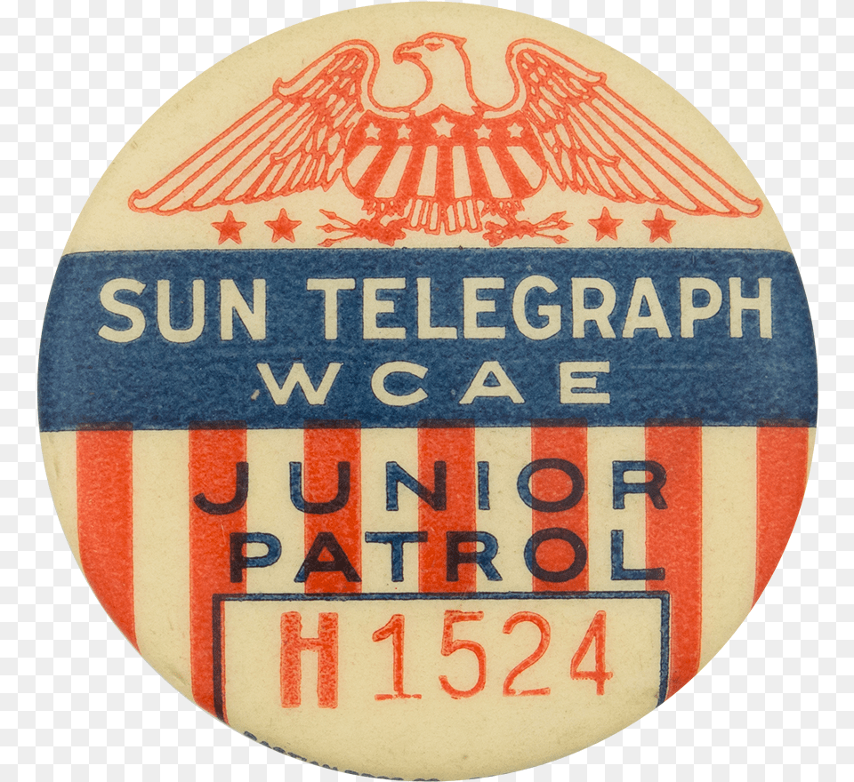 Sun Telegraph Junior Patrol Club Button Museum, Badge, Logo, Symbol, Animal Free Transparent Png