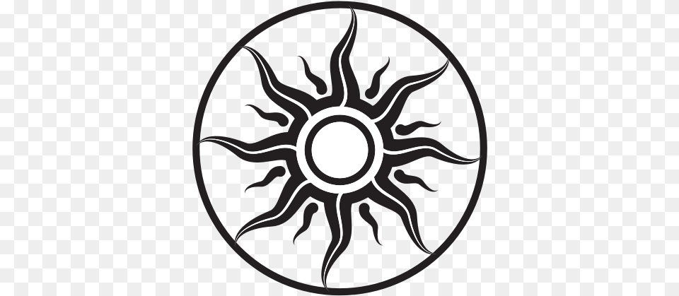 Sun Tribal Style Art Fan Icon Background, Emblem, Symbol Free Transparent Png