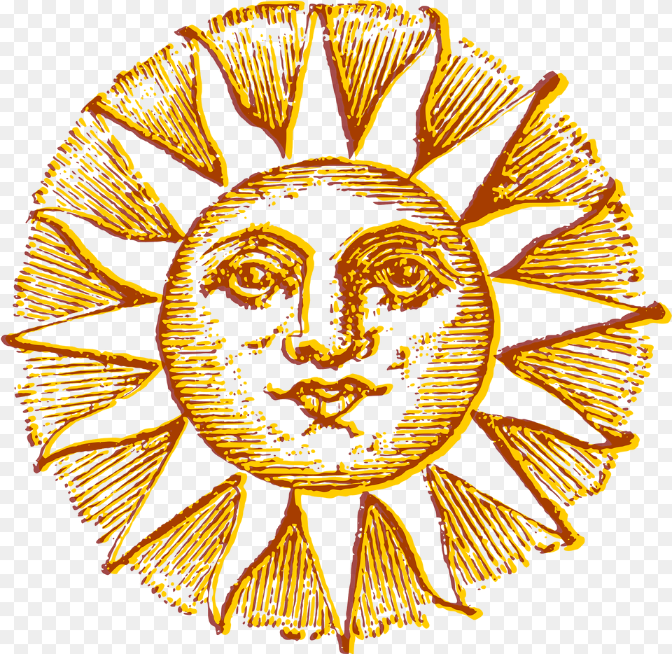 Sun Vintage Blur Clipart, Emblem, Symbol, Logo, Face Free Png