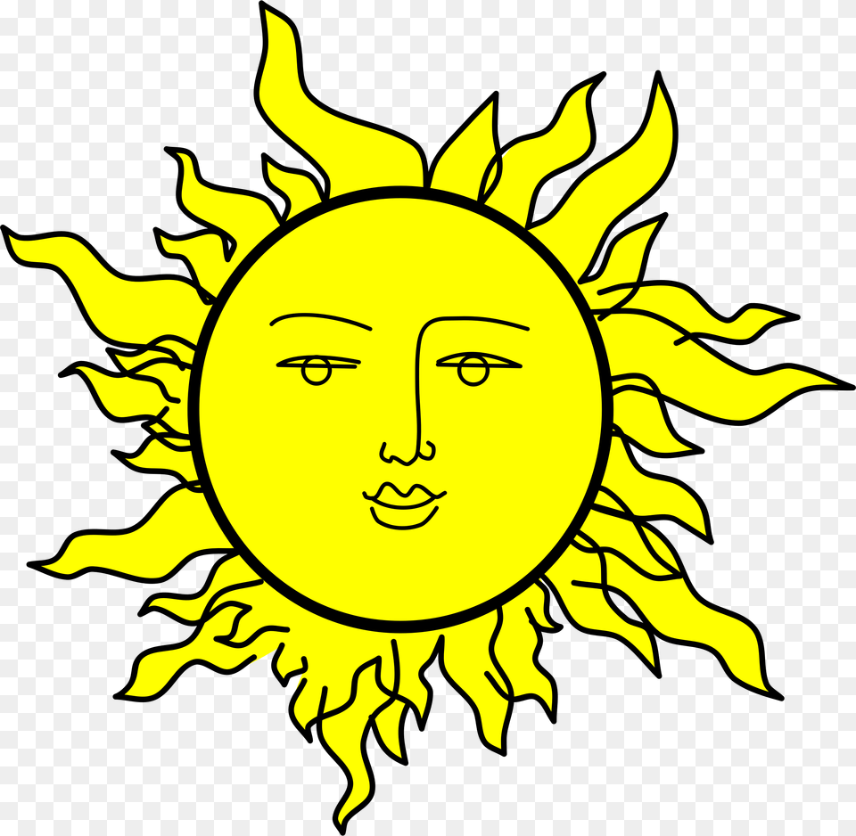 Sun With A Face Sun With Face Clipart, Head, Person, Baby, Logo Png
