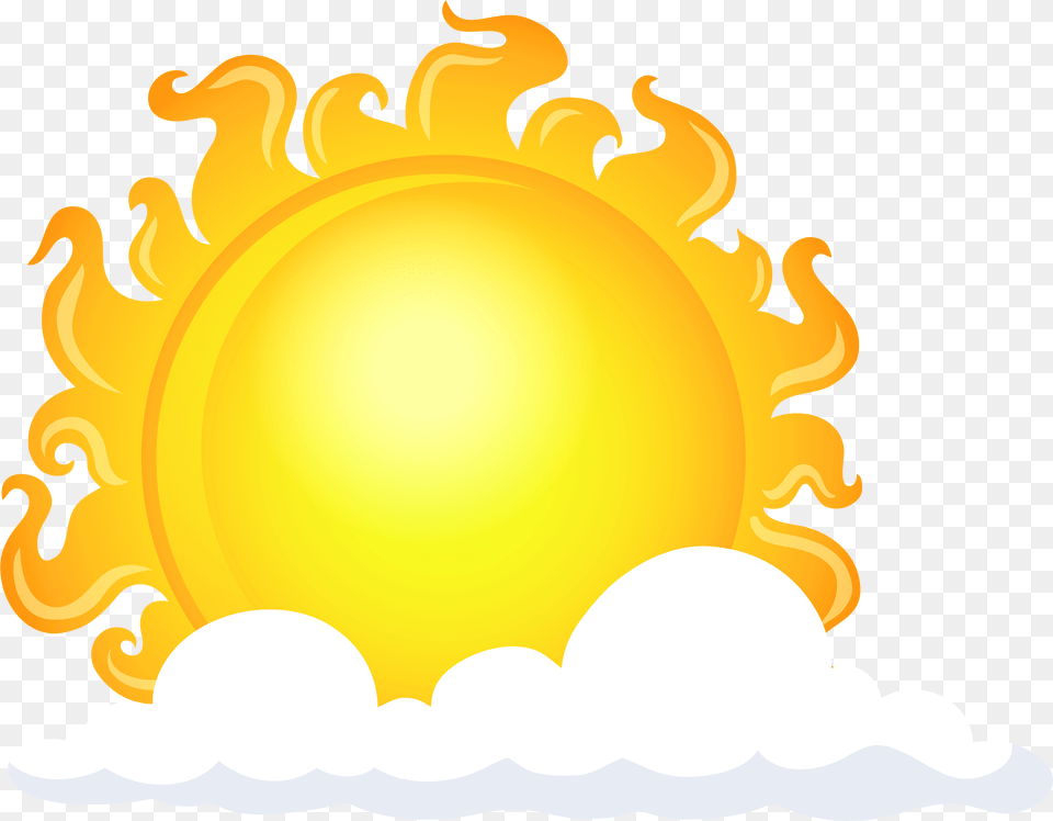 Sun With Clouds Clipart Full Size Clipart Sun With Clouds Nature, Outdoors, Sky Free Transparent Png