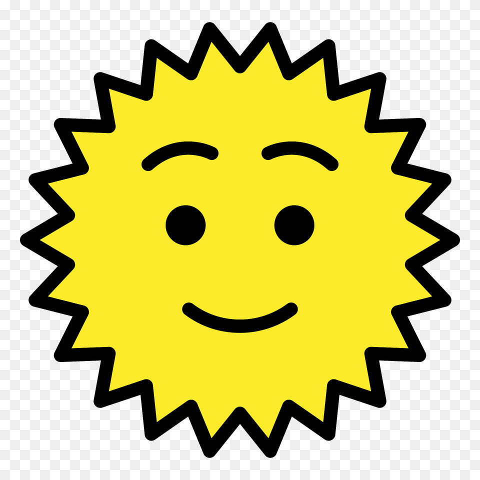 Sun With Face Emoji Clipart Free Png