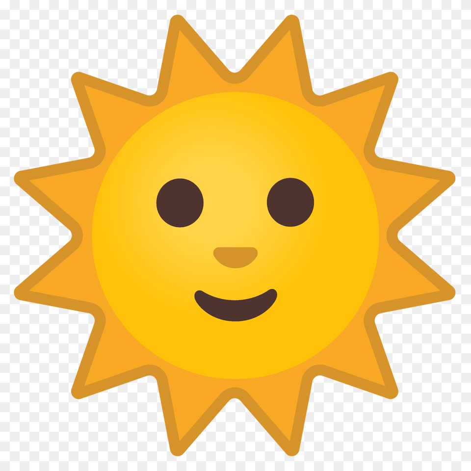 Sun With Face Emoji Clipart, Nature, Outdoors, Sky, Cross Png Image