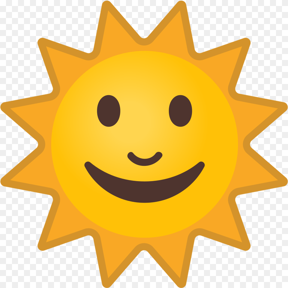 Sun With Face Icon Noto Emoji Travel U0026 Places Iconset Google Sun With Face Icon, Nature, Outdoors, Sky, Cross Free Png Download