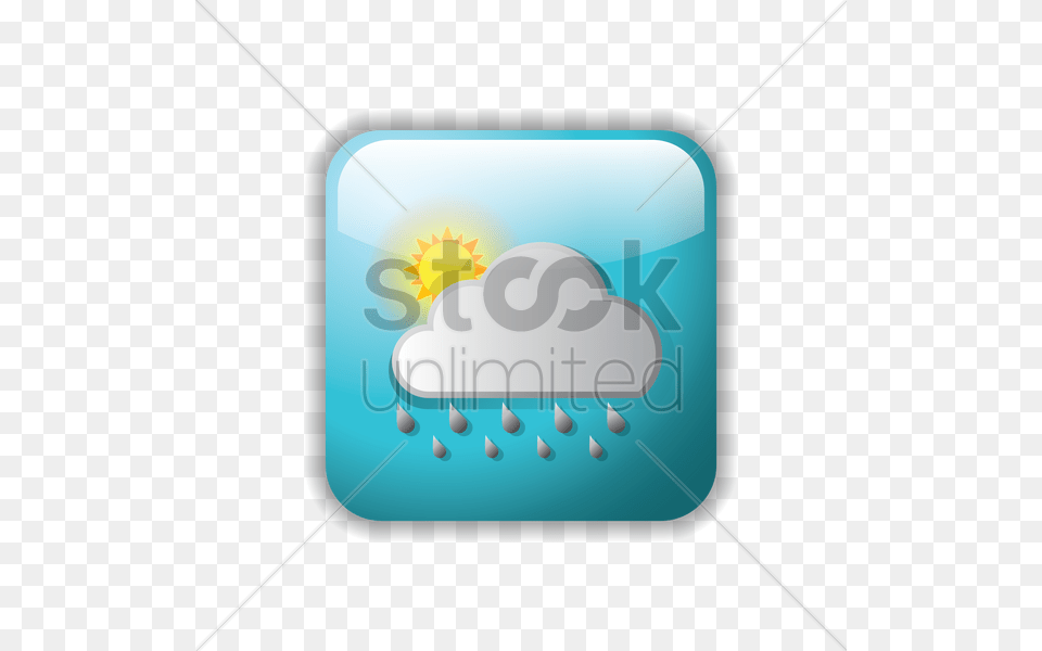 Sun With Raining Clouds Vector, Computer Hardware, Electronics, Hardware, Cushion Free Transparent Png