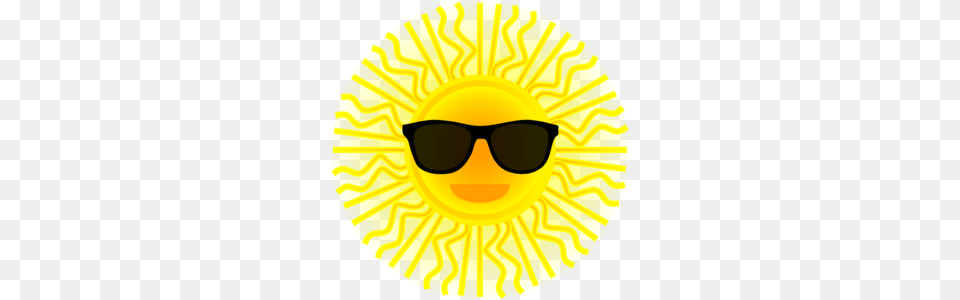 Sun With Sunglasses Clip Art, Accessories, Nature, Outdoors, Sky Free Png Download