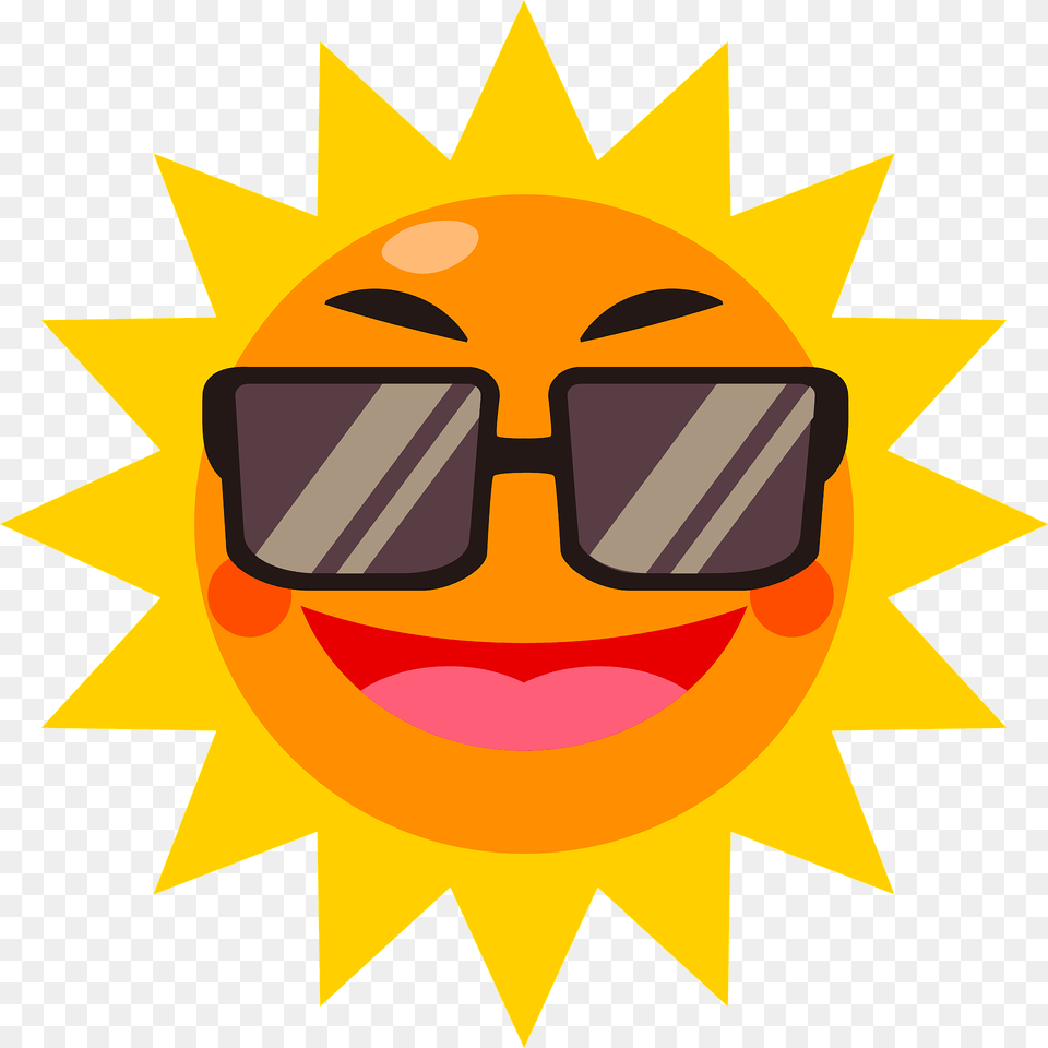 Sun With Sunglasses Clipart, Nature, Outdoors, Sky, Accessories Free Png Download