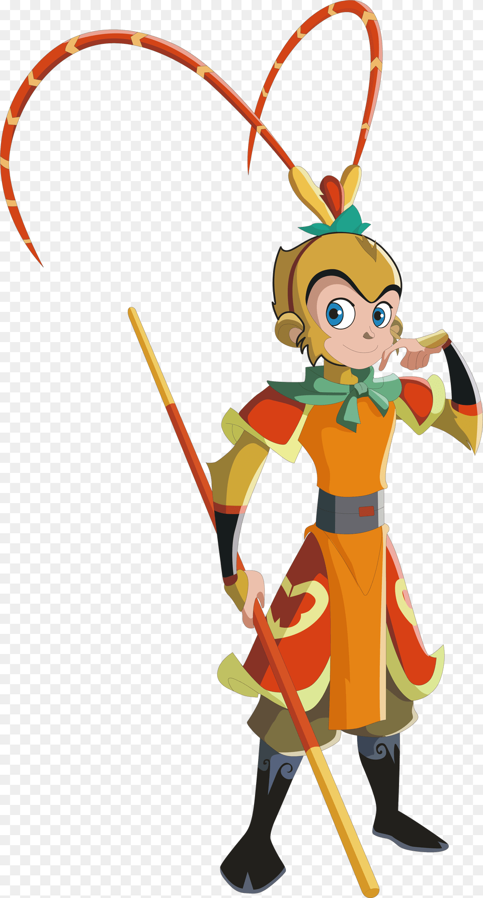 Sun Wukong Goku Journey To The West Xuanzang Cartoon Monkey King Sun Wukong Cartoon, Person, Clothing, Costume, Face Png Image