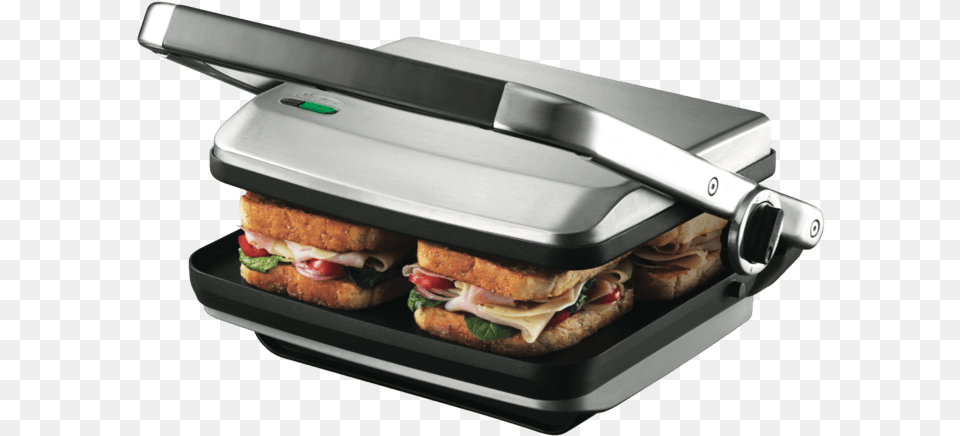 Sunbeam Cafe Press Sandwich Maker Gr8450b Sandwich Press And Contact Grill, Burger, Food, Lunch, Meal Png Image