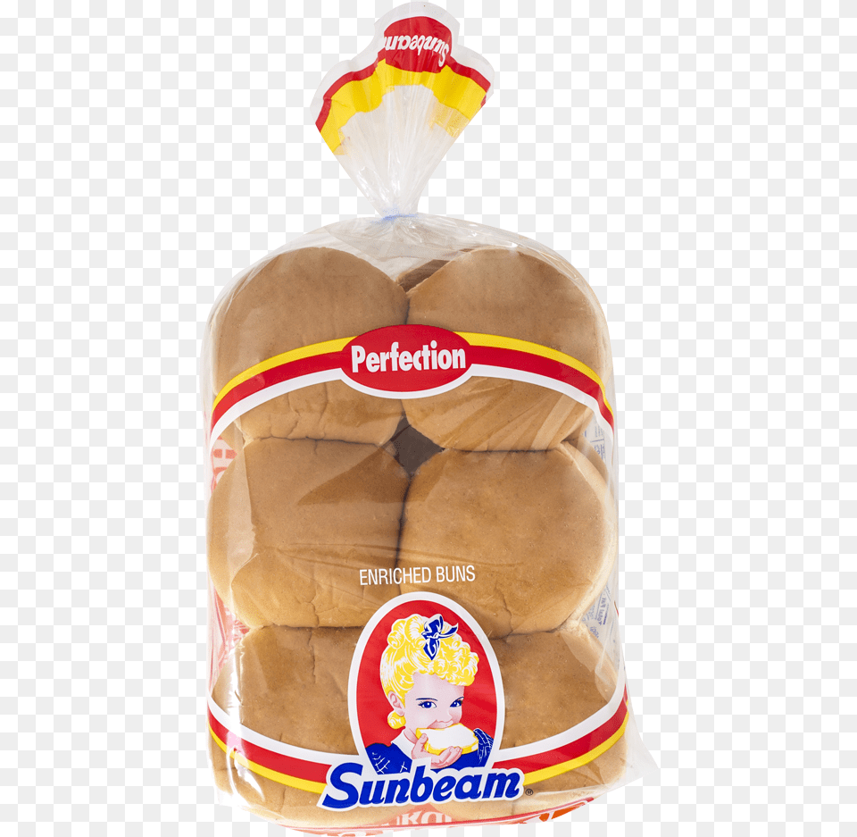 Sunbeam Honey Hamburger Bun 12 Ct 21 Oz Bun, Bread, Food, Baby, Person Free Transparent Png