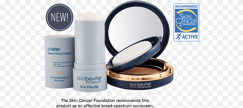 Sunbetter Sheer Spf 56 Sunscreen Stick With New Seal Skinbetter Sunbetter, Face, Head, Person, Cosmetics Free Png Download