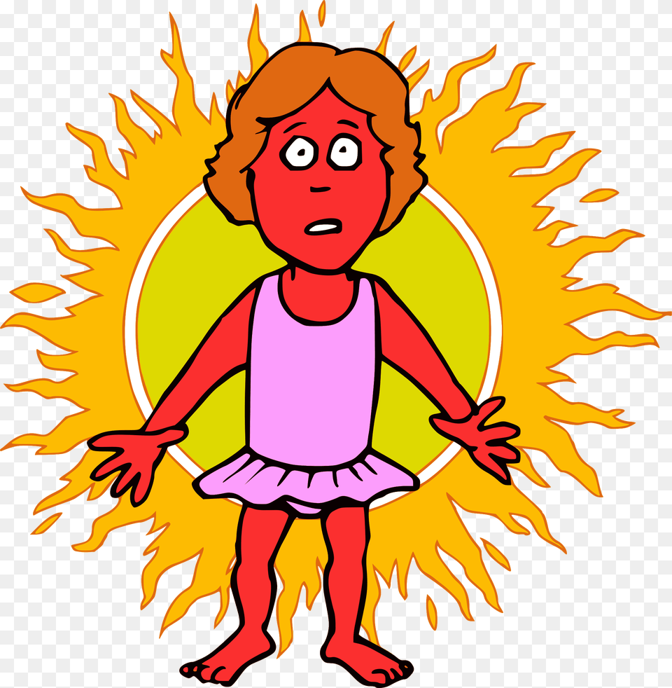 Sunburn Clipart, Baby, Person, Face, Head Png Image