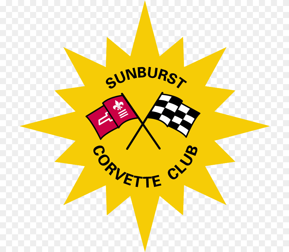 Sunburst Corvette Club, Logo, Symbol, Flag Free Png Download