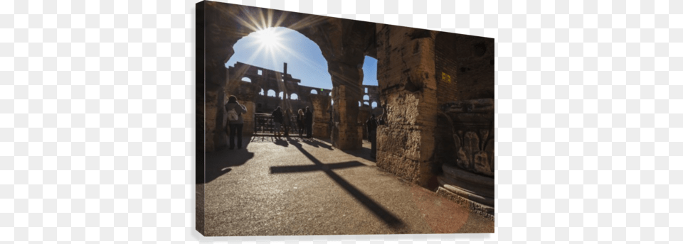 Sunburst Through An Archway At The Colosseum And A Posterazzi Sunburst Through An Archway At The Colosseum, City, Road, Street, Urban Free Transparent Png