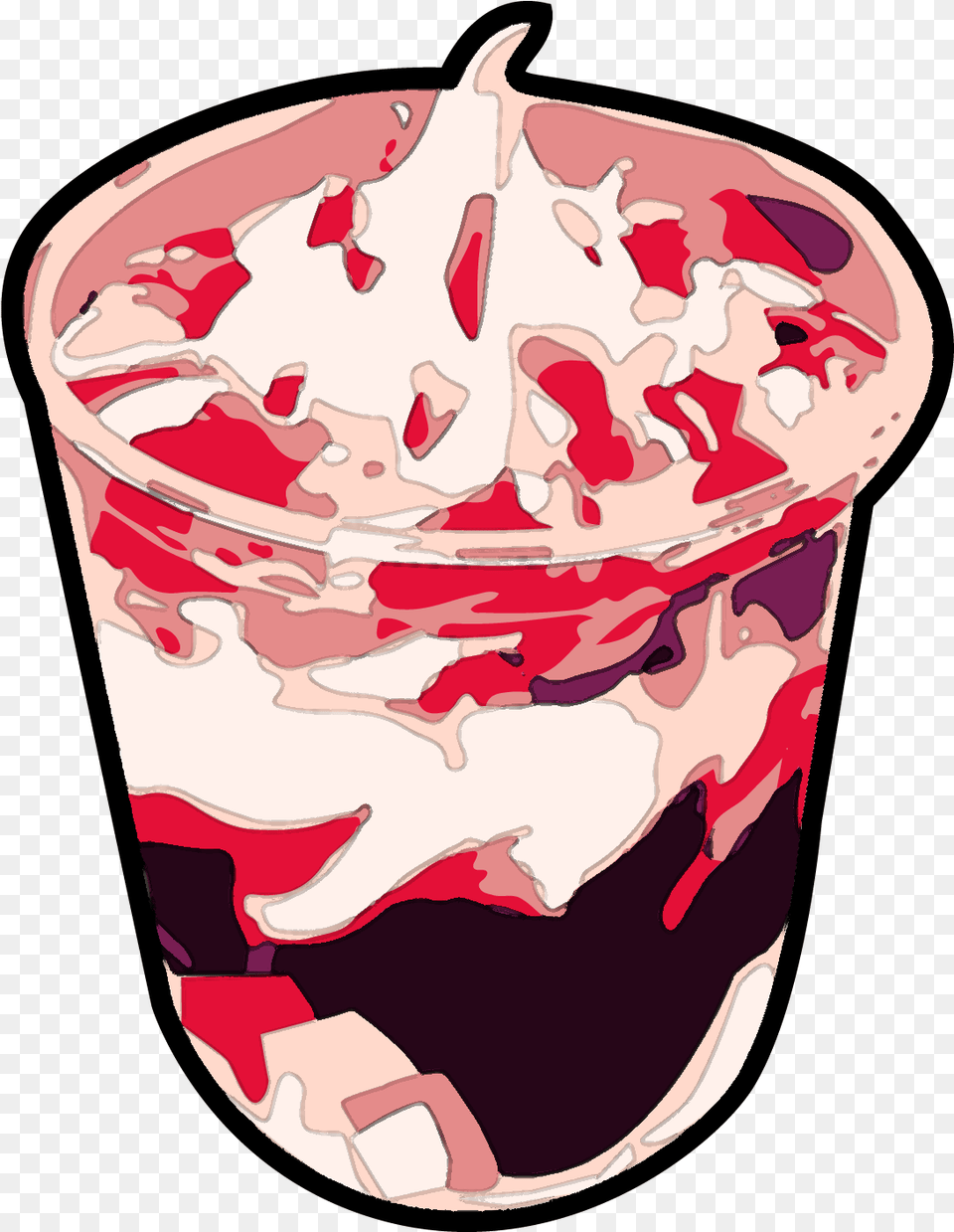 Sundae Clipart Mcdo Strawberry Ice Cream Sundae, Dessert, Food, Ice Cream, Person Free Png