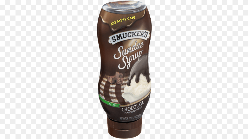 Sundae Syrup Chocolate 20 Oz Bottle, Cup, Dessert, Food, Cream Png Image