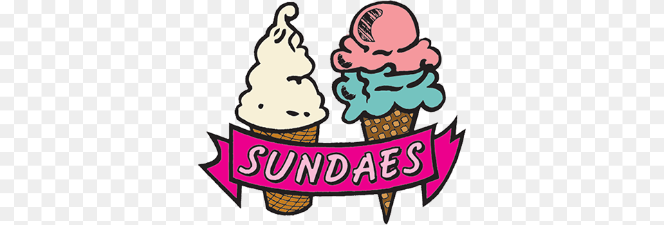 Sundaes Ice Cream, Dessert, Food, Ice Cream, Soft Serve Ice Cream Free Png