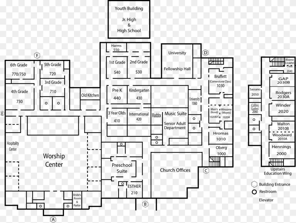 Sunday Bible Study Spring 2020 Map Vector Floor Plan, Gray Free Transparent Png