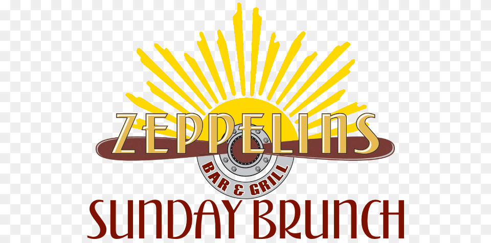 Sunday Brunch Zeppelins Bar Grill, Logo, Architecture, Building, Factory Free Transparent Png