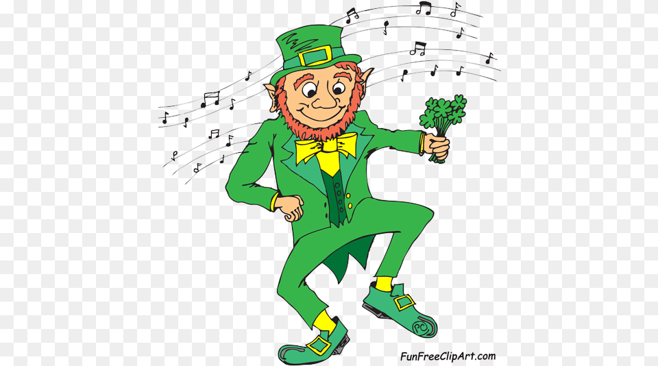 Sunday March 1 Dancing Leprechaun, Person, Green, Face, Head Free Png