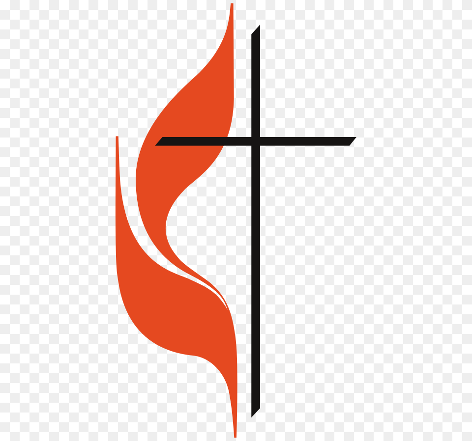 Sunday School Christ United Methodist Church, Cross, Symbol, Fire, Flame Png