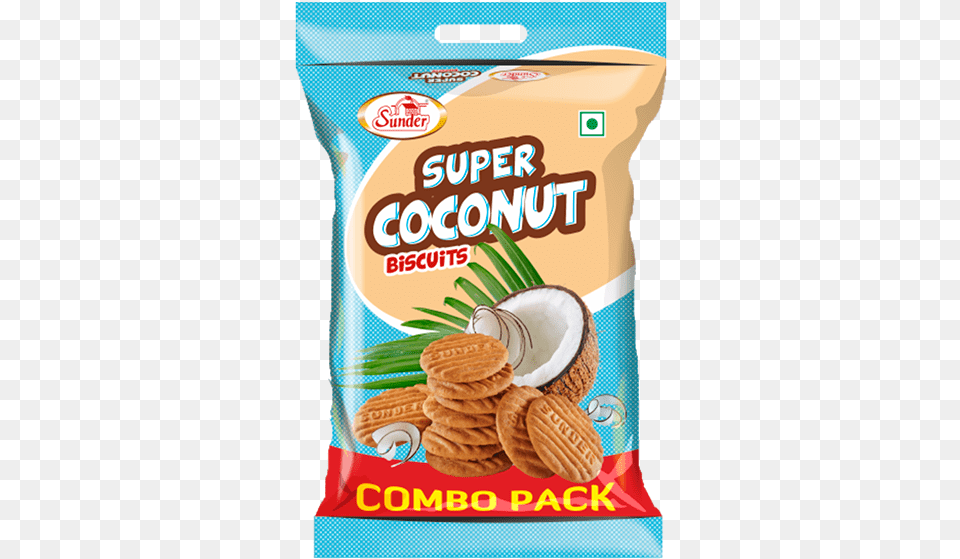 Sunder Super Coconuts Biscuits Sunder Biscuit, Bread, Cracker, Food, Produce Free Png