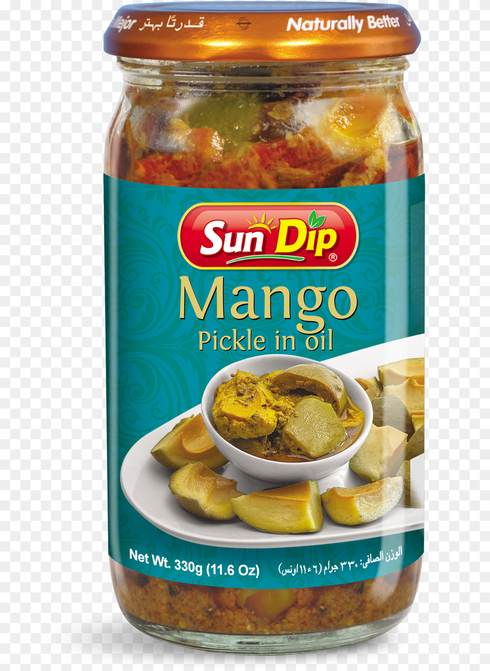 Sundip Mango Pickle In Oil 330 Grams, Food, Relish, Cream, Dessert Png